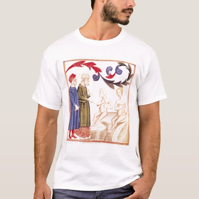 T-shirt Dante, Virgil et Peste-frappés (Devant)