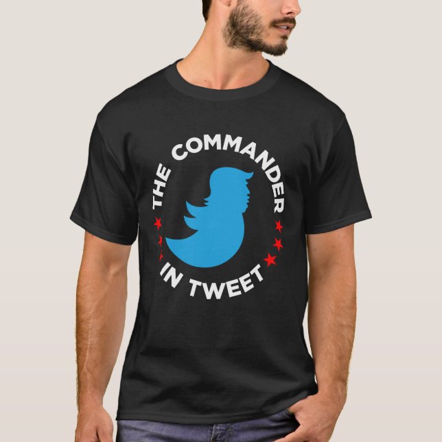 T-shirt d'Anti-Atout : "LE COMMANDANT IN TWEET " (Devant)