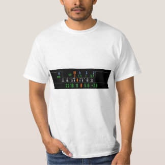 T-shirt d'appareil-photo de distance hyperfocale