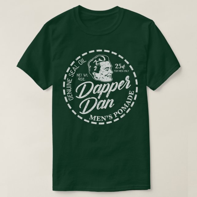 T-shirt Dapper Dan Pomade Blanc Perdu (Design devant)
