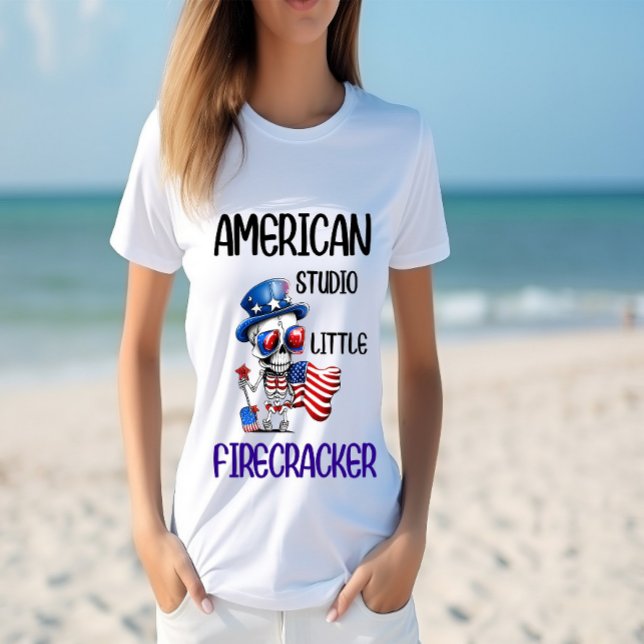 T-shirt Dapper Skeleton salue l'Amérique (Créateur téléchargé)