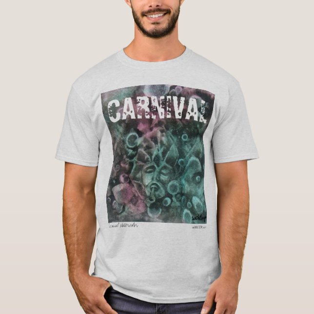 T-shirt d'aquarelle de "carnaval" par l'unASLEEP (Devant)