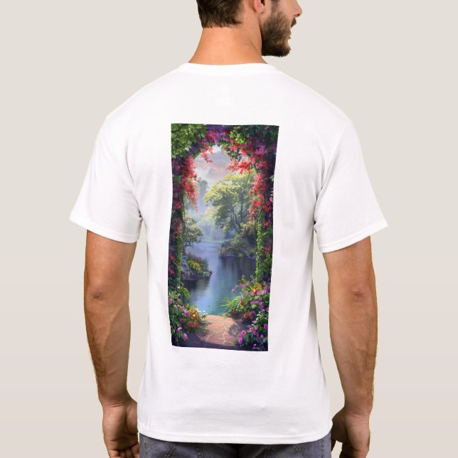 T-shirt d'archevêque Jardin Japonais (Dos)