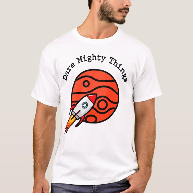 T-shirt Dare Mighty Things  (Devant)