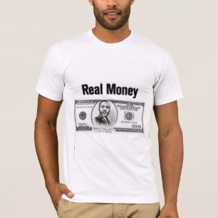 T-Shirt d'Argent Réel