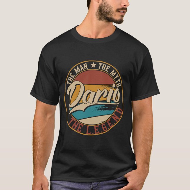 T-shirt Dario L'homme le mythe la légende (Devant)