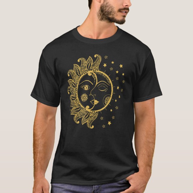 T-shirt Dark Academia Tarot esthétique Soleil et Mo (Devant)