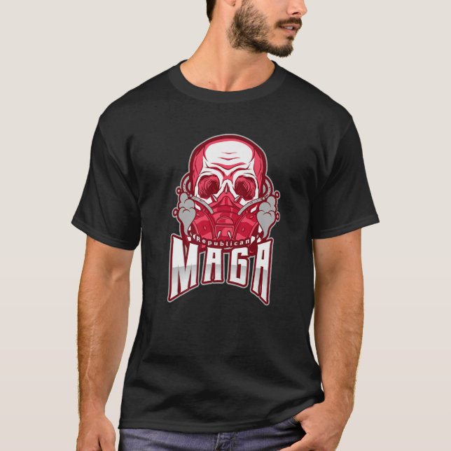 T-shirt Dark Brandon Halloween Costume effrayant Trump MAG (Devant)