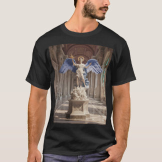 T-shirt Dark Fallen Angel Statue\Gothic Cathedral T-Shir