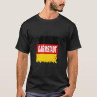 Darmstadt Allemagne avec drapeau allemand