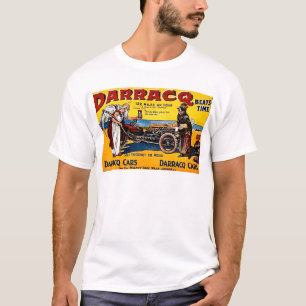 T-shirt Darracq - publicité automatique vintage