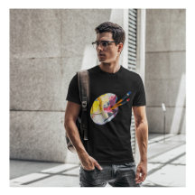 T-shirt d'art Abstrait avec une peinture Kandinsky