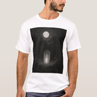 T-Shirt d'Art Abstrait Sombre