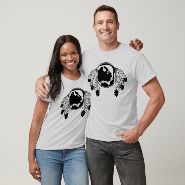 T-shirt d'art autochtone T-shirt bio Tribal Wildli (Unisexe)