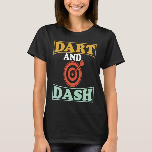 T-shirt Dart Board Dart and Dash Bullseye Dar for Teams (Devant)