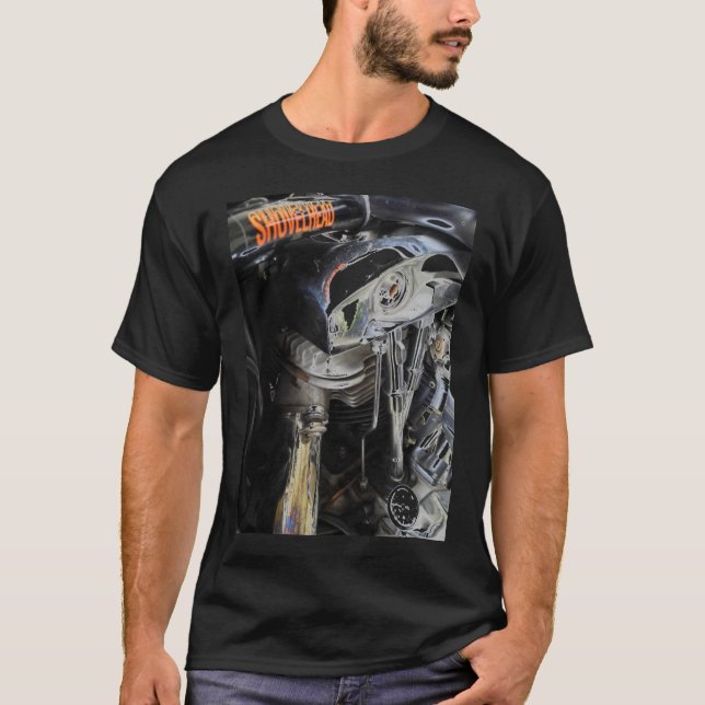 T-shirt d'art de moto de Shovelhead (Devant)