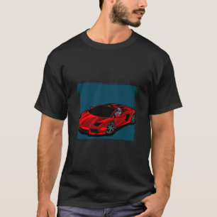 T-shirt d'art de performance de voiture de sport r