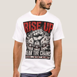 T-shirt d'art de rue de protestation urbaine - Éme