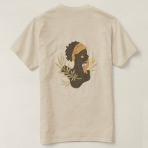 T-Shirt d'art de silhouette tribal minimaliste