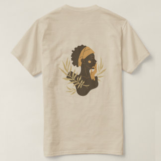 T-Shirt d'art de silhouette tribal minimaliste