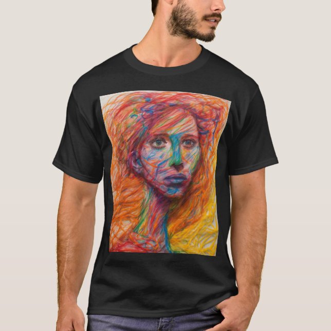 T-SHIRT D'ART DU PÉCIL MAN_MANUEL (Devant)