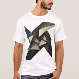 T-Shirt d'Art Géométrique Abstrait Moderne – Minim