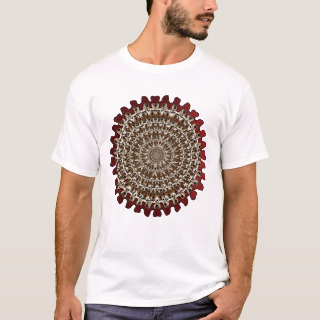 t-shirt d'art psychédélique kangourou (Devant)