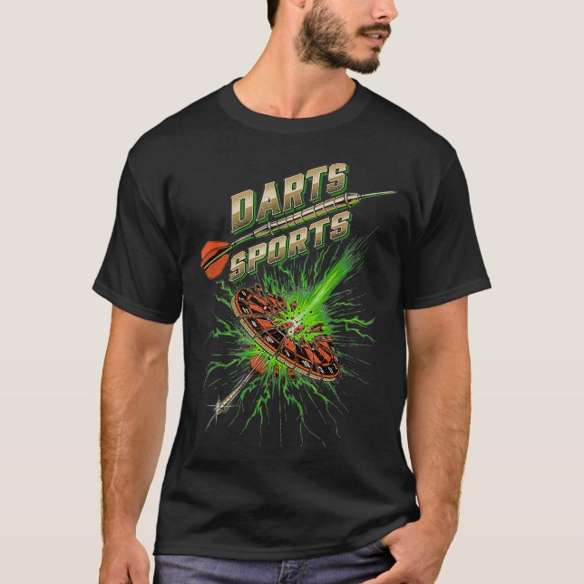 T-shirt Dart Sports Flèche Flash Pièce préférée pour les f (Devant)