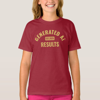 T-shirt d'art texte avec design simple et propre