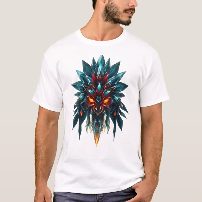 T-shirt d'art tribal dynamique (Devant)