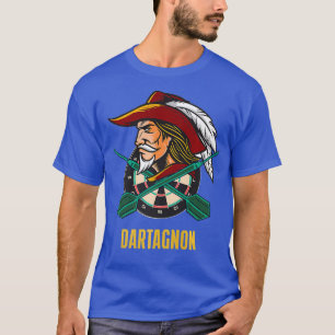 T-shirt Dartagnan - Dart Musketeer - Drôle fléchettes - Ré