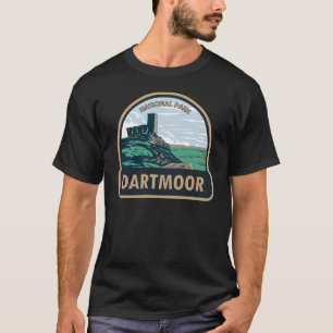 T-shirt Dartmoor National Park Castle Ruines Angleterre