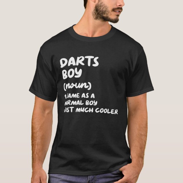 T-shirt Darts Boy Definition Funny (Devant)