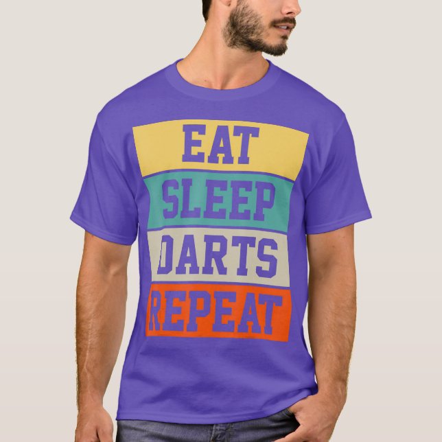 T-shirt Darts Dart Player Retro Funny Cadeau (Devant)