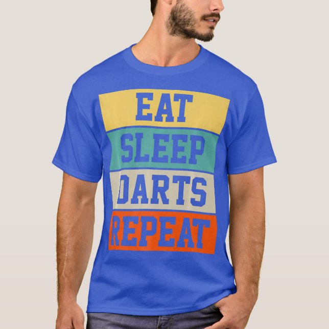 T-shirt Darts Dart Player Retro Funny Cadeau Premium (Devant)