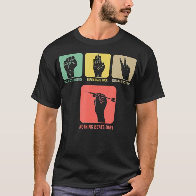 T-shirt Darts Dart Player Rien ne bat Darts Cible de flech (Devant)