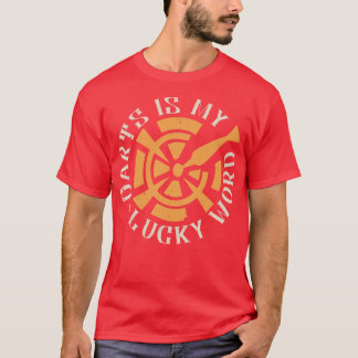 T-shirt Darts Darts Est Mon Mot Chanceux