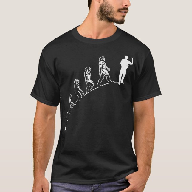 T-shirt Darts Darts Player Team Evolution Premium (Devant)