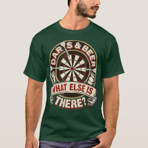 T-shirt Darts Et Bière Ce Qui Reste Il Y A Des Jeux De Bar