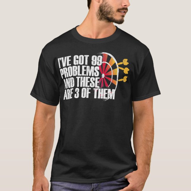 T-shirt Darts Joueur Drôle Darts Dit (Devant)