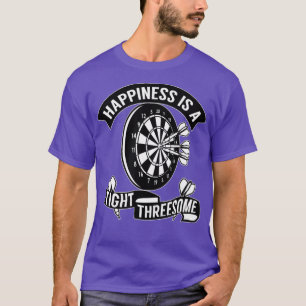 T-shirt Darts - Le Bonheur Est Un Trio Serré - Drôle