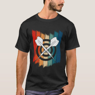 T-shirt Darts vintages fléchettes rétro fléchissantes et R