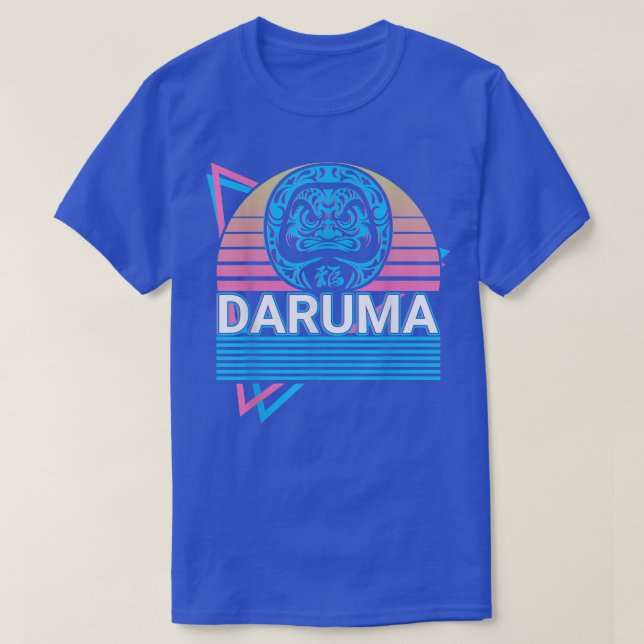 T-shirt Daruma Doll Retro 378 (Design devant)