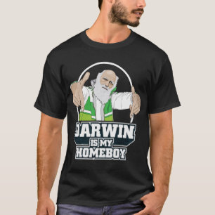 T-shirt Darwin est mon Homeboy (polychrome)