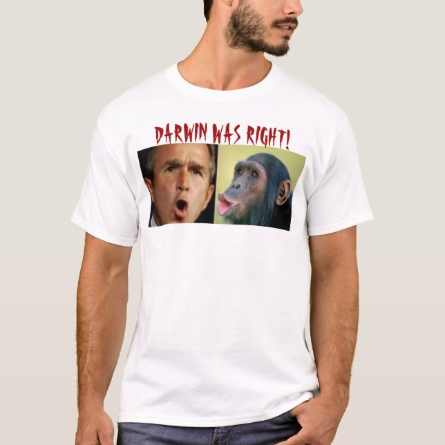 T-SHIRT DARWIN ÉTAIT EXACT (Devant)