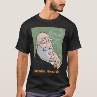 T-shirt Darwin : Évoluez la pièce en t - noir