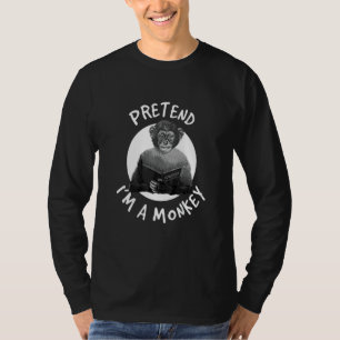 T-shirt Darwin Fais semblant d'être un singe évolution ath