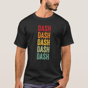 T-shirt Dash Crypto Rainbow Text