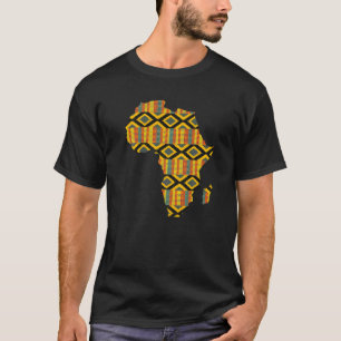 T-shirt Dashiki Imprimer Carte Africaine Tribal Ethnic Ken