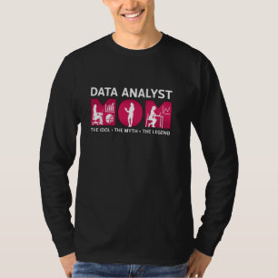 T-shirt Data Analyst Maman L'Idole Le Myth Programmeur Don